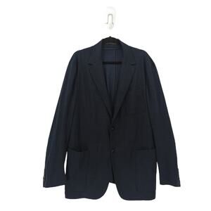 Canali Men US 48 Impeccabile Wool Blend Sports Blazer Blue Micro Check NEW FLAW